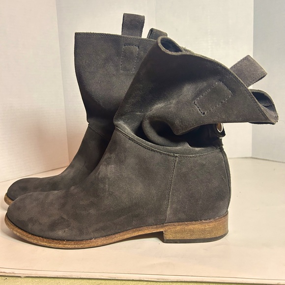 Alberto Fermani Umbria Slouchy Suede Ankle Boot Colour Anthracite Side 39 - Picture 5 of 12